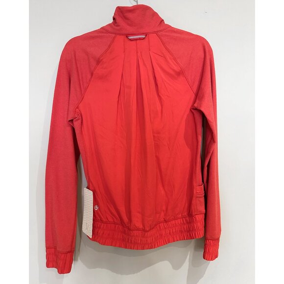 Lululemon Blissed Out Jacket Womens Size 6 Love Red Full Zip Yoga - Picture 7 of 10